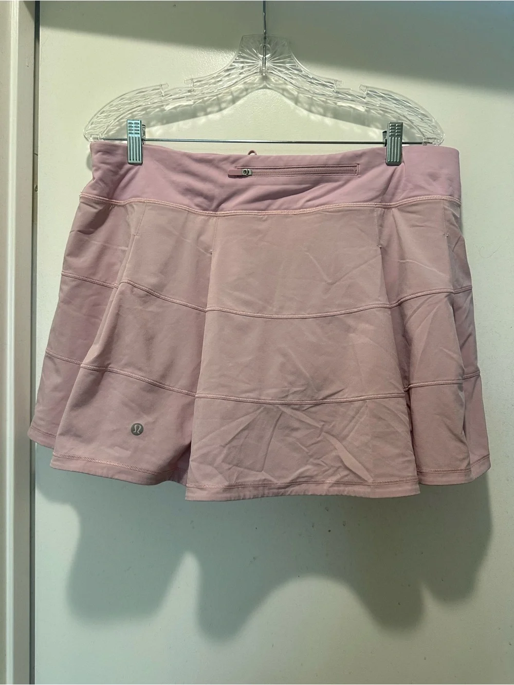 lululemon athletica Light Pink Athletic Skort with Zip Pocket Size 14 - Picture 1 of 3